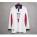 England 1998 World Cup Home White Long Sleeve Soccer Jersey